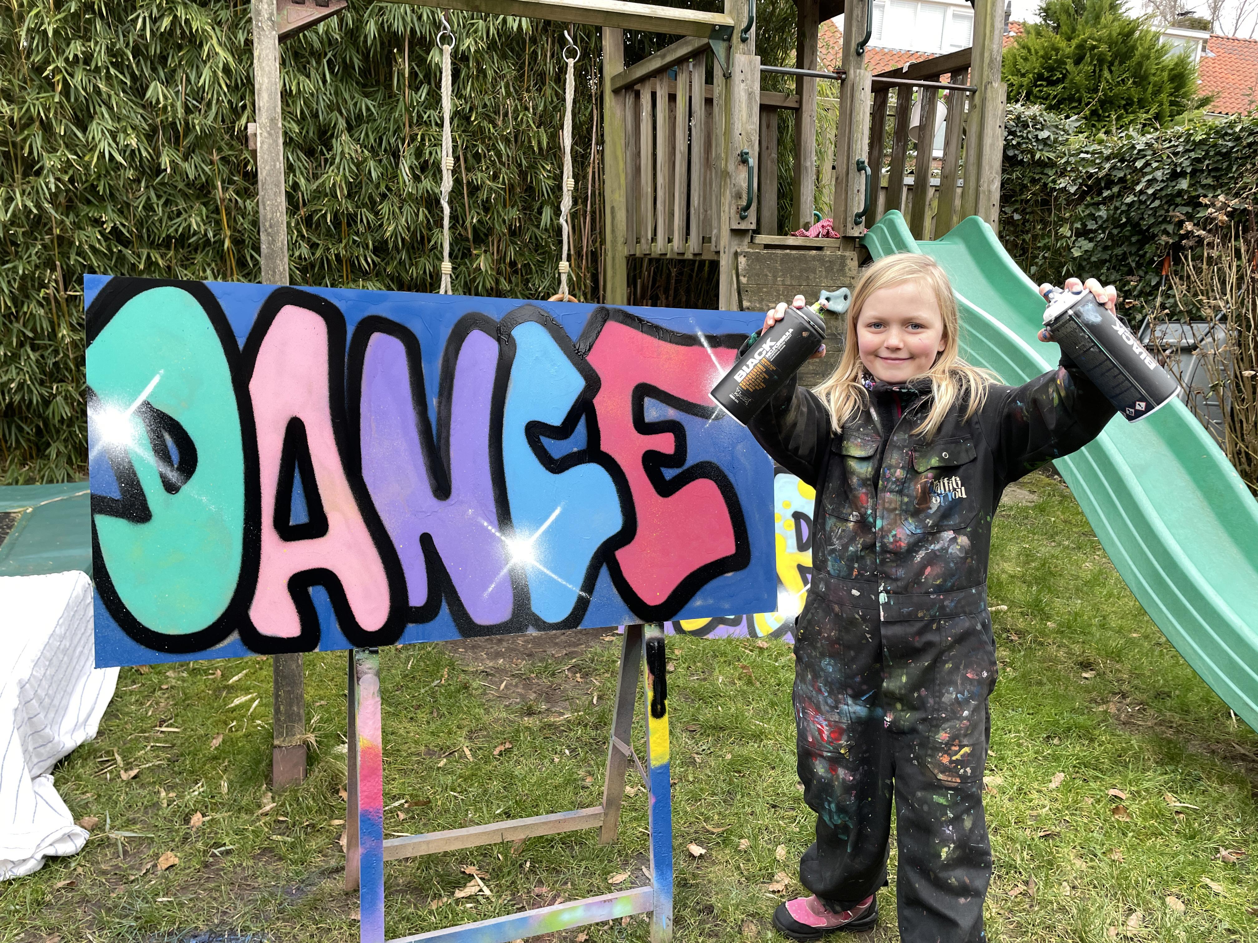 creatief bezig zijn met spuitbussen