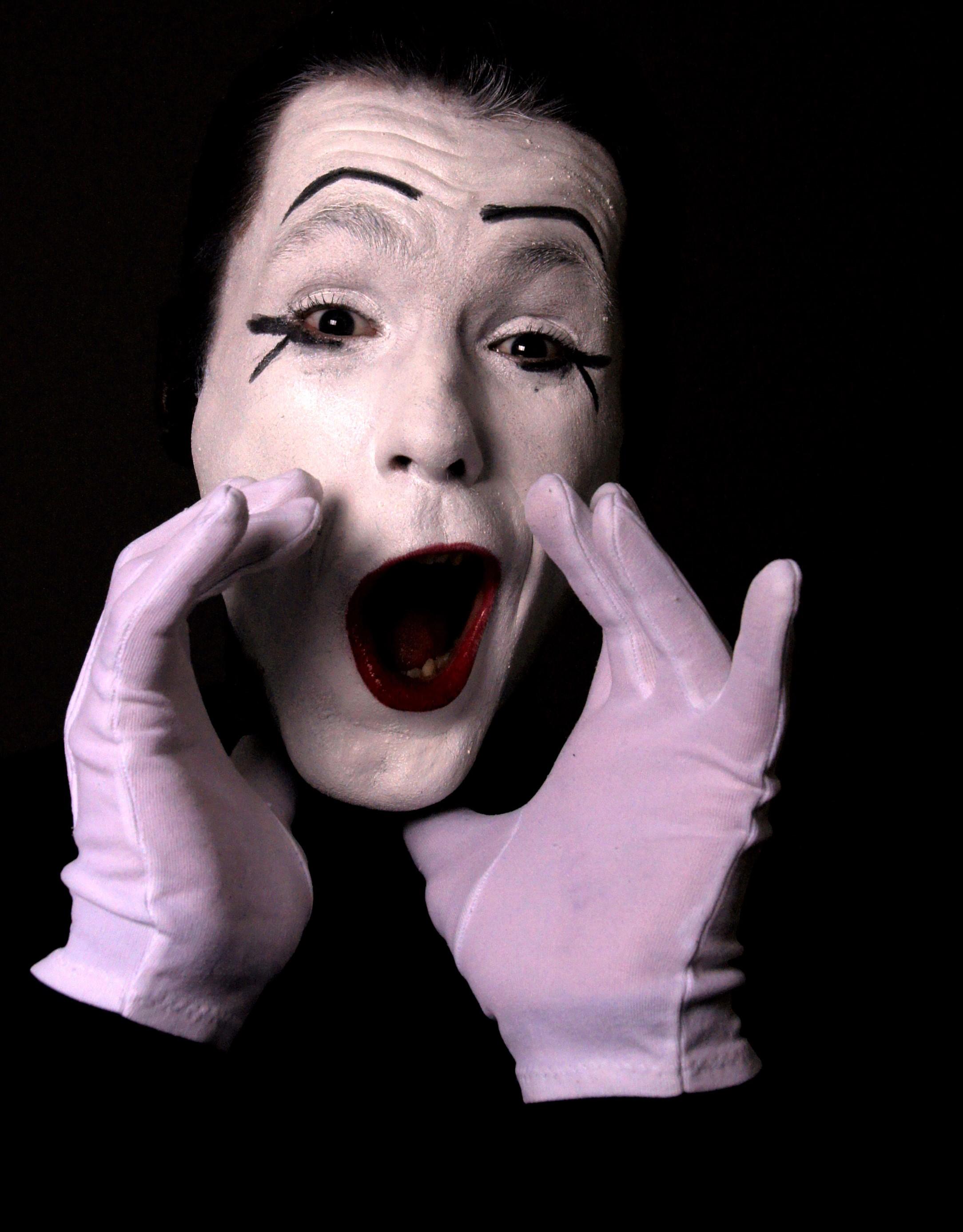 White face - het versterkt de mimiek