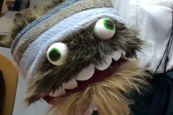 speelpop maken die met bek open en dicht kan