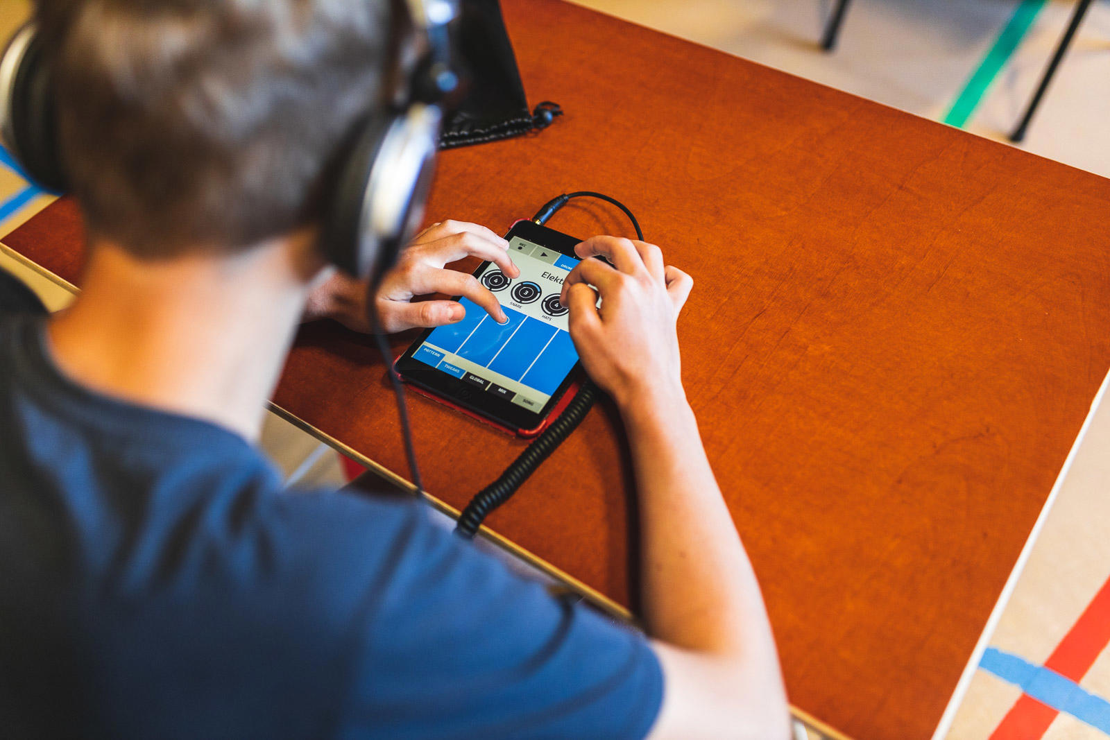 Op een professionele applicatie