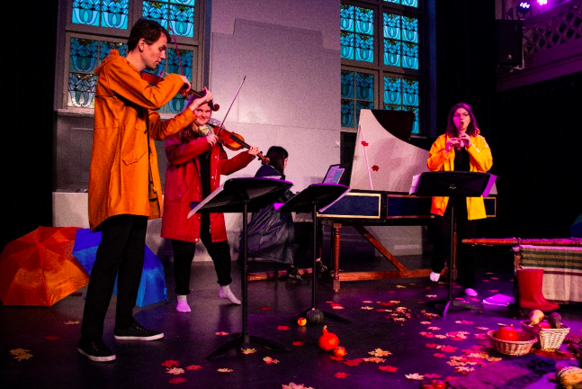Ensemble Papillon tijdens een herfstvoorstelling in Utrecht
