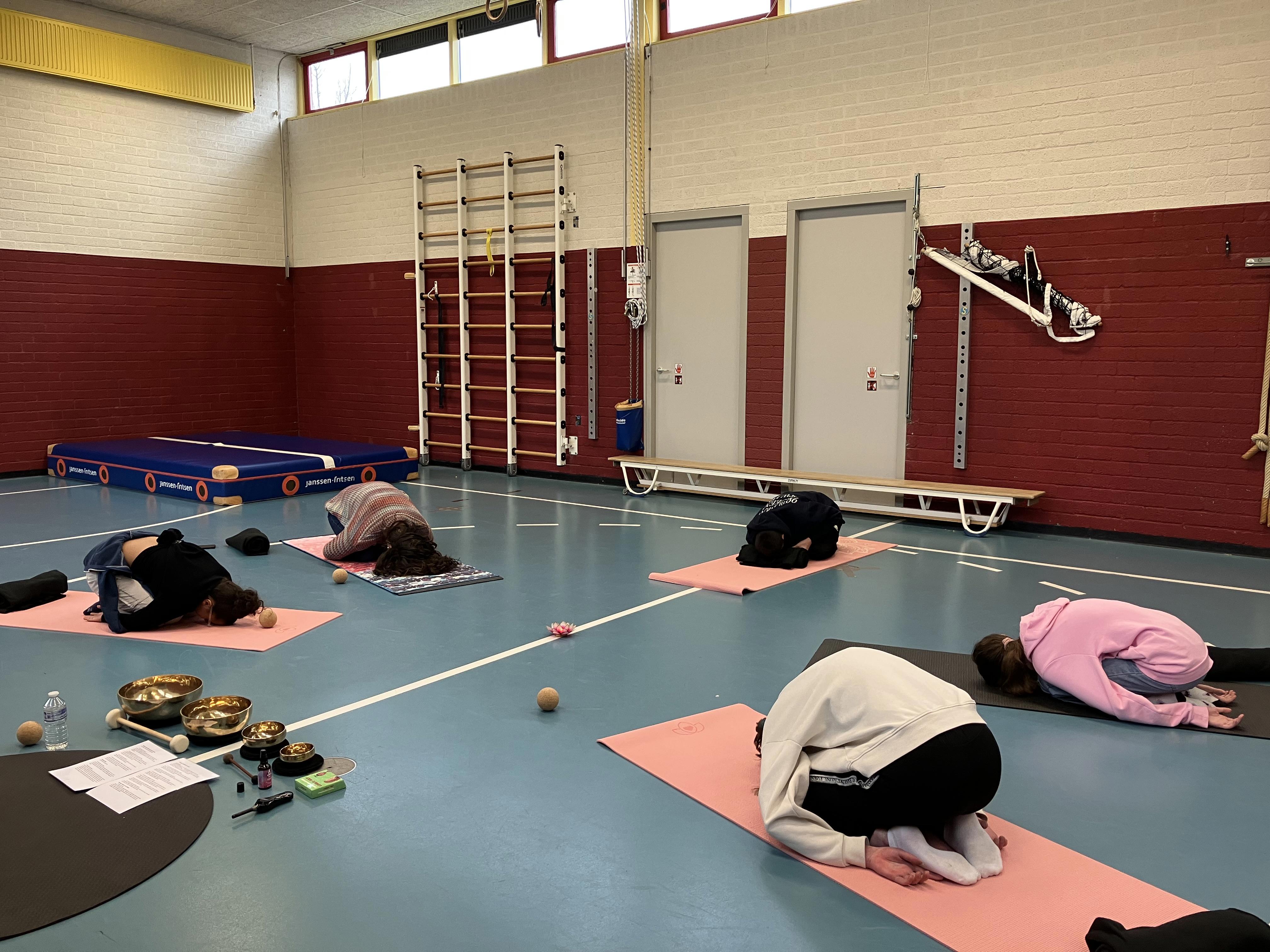 Childpose, helemaal in jezelf keren.