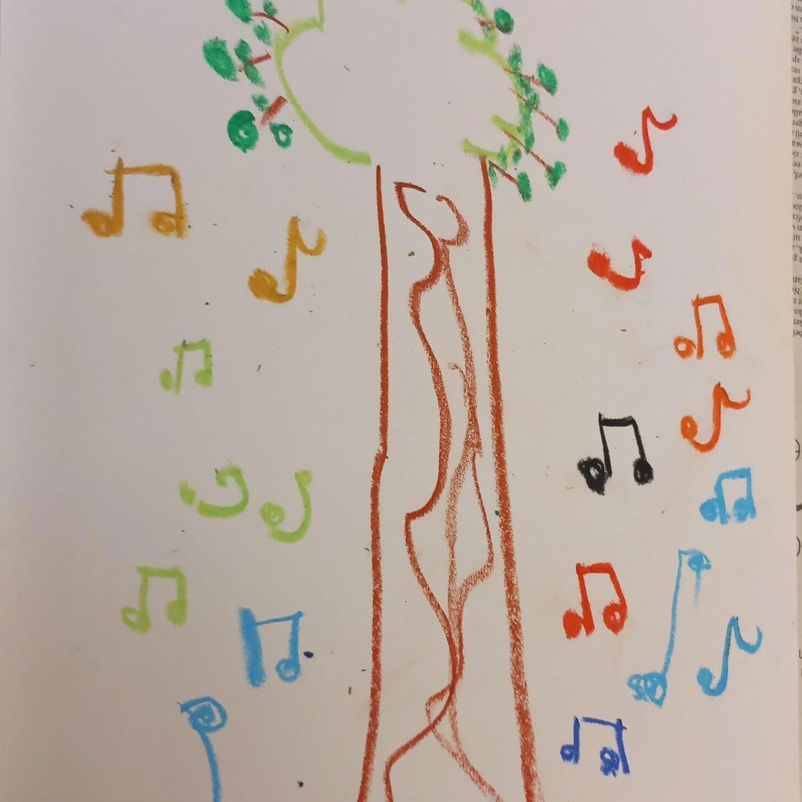 Een kind was geïnspireerd, zag een mooi landschap in gedachten en overal klonk muziek