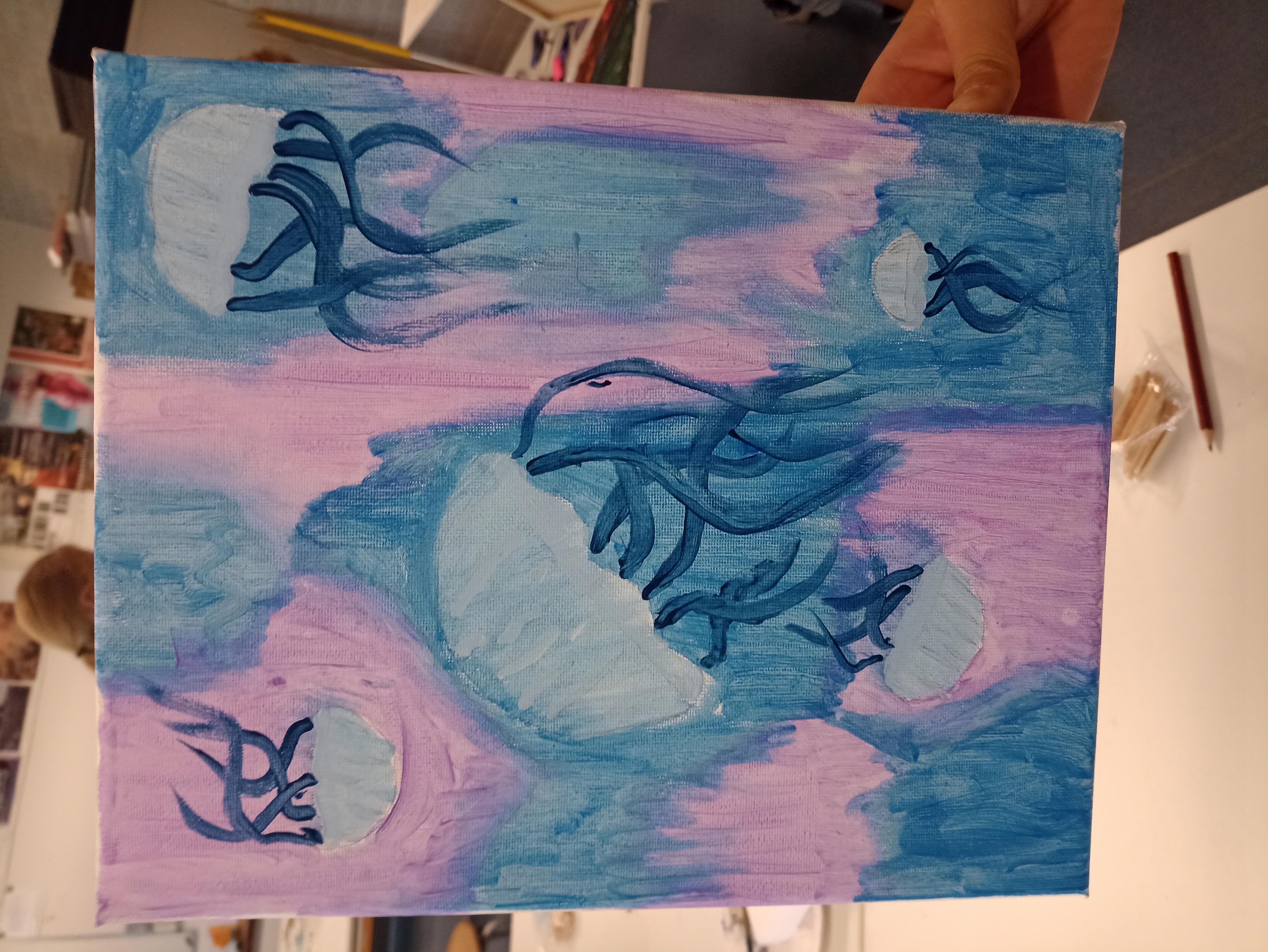 schilderen op canvas met acrylverf